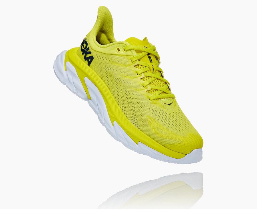 Running Shoes Womens - Hoka One One Clifton Edge - Fluorescence - LIPHAQZ-47